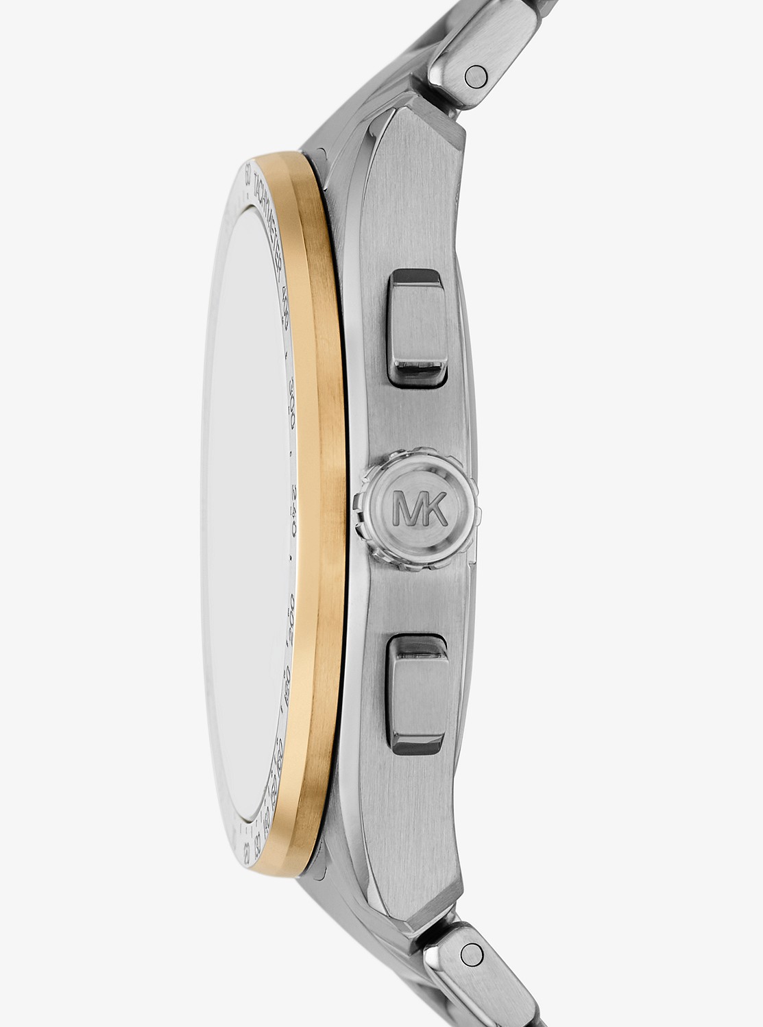 Michael Kors オーバーサイズウォッチ Oversized Maren Silver-Tone and Crocodile Embossed Leather