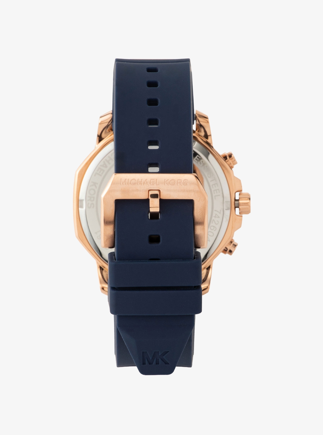 腕時計 Michael Kors ラバーウォッチ ネイビーシリコン PRESCOTT クロノ シリコン ウォッチ | メンズ | マイケル・コース