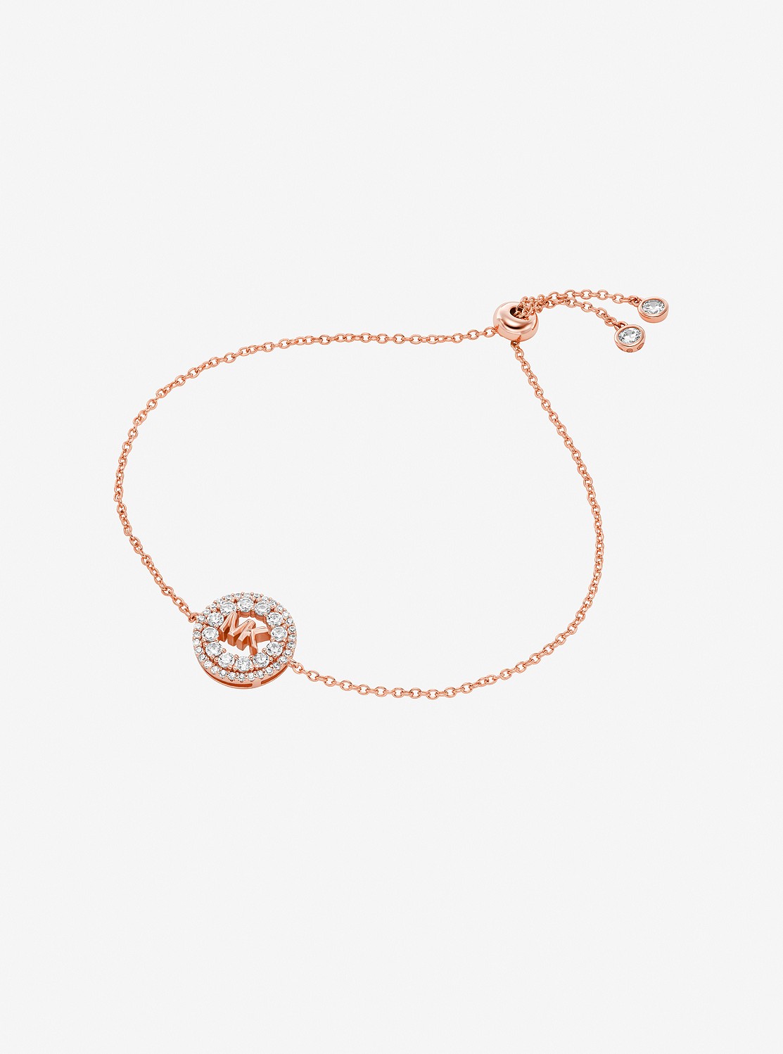 FULTON プレシャスメタル プレーティング パヴェ ロゴ スライダー ブレスレット | ブレスレット