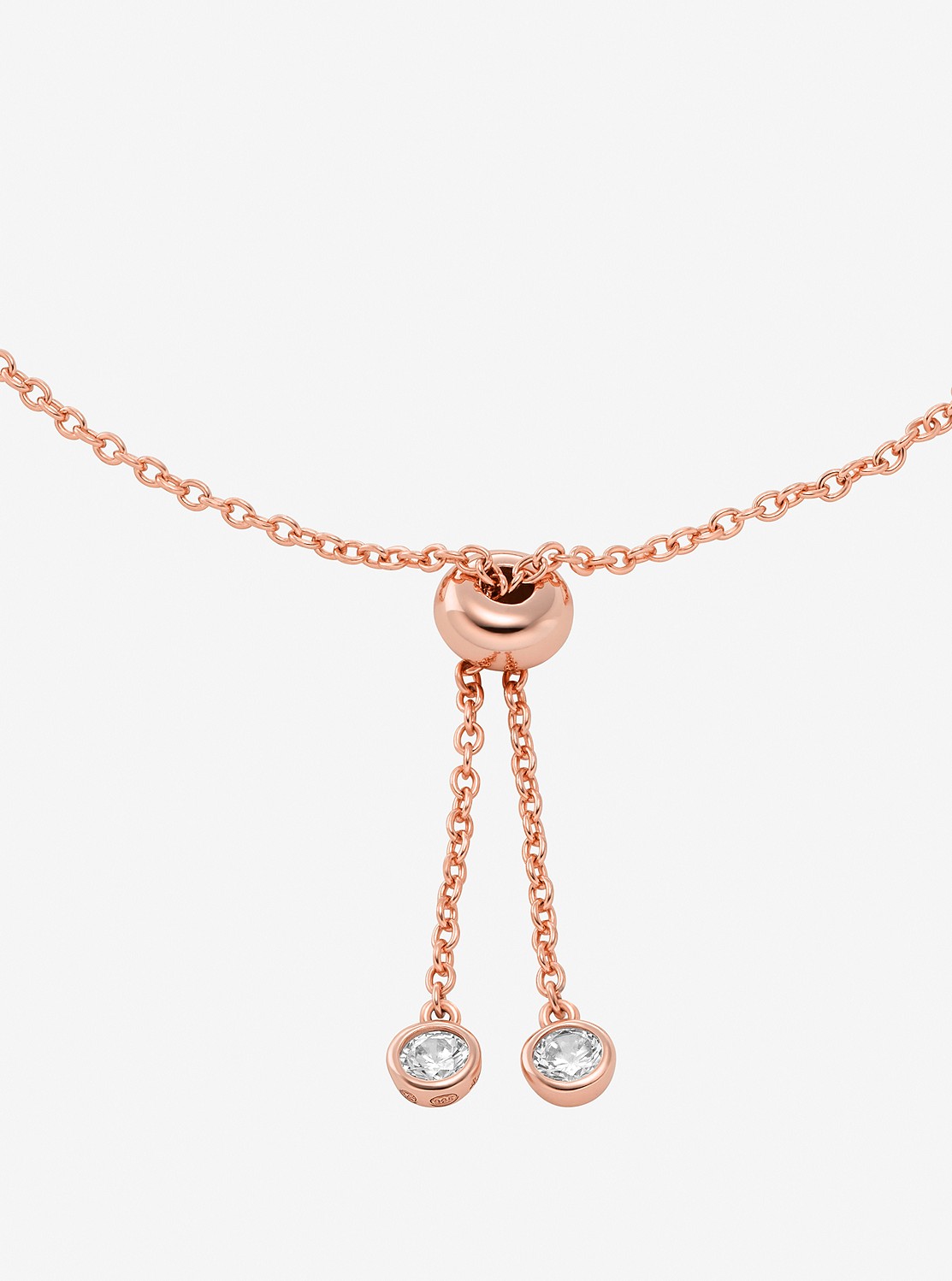 FULTON プレシャスメタル プレーティング パヴェ ロゴ スライダー ブレスレット | ブレスレット