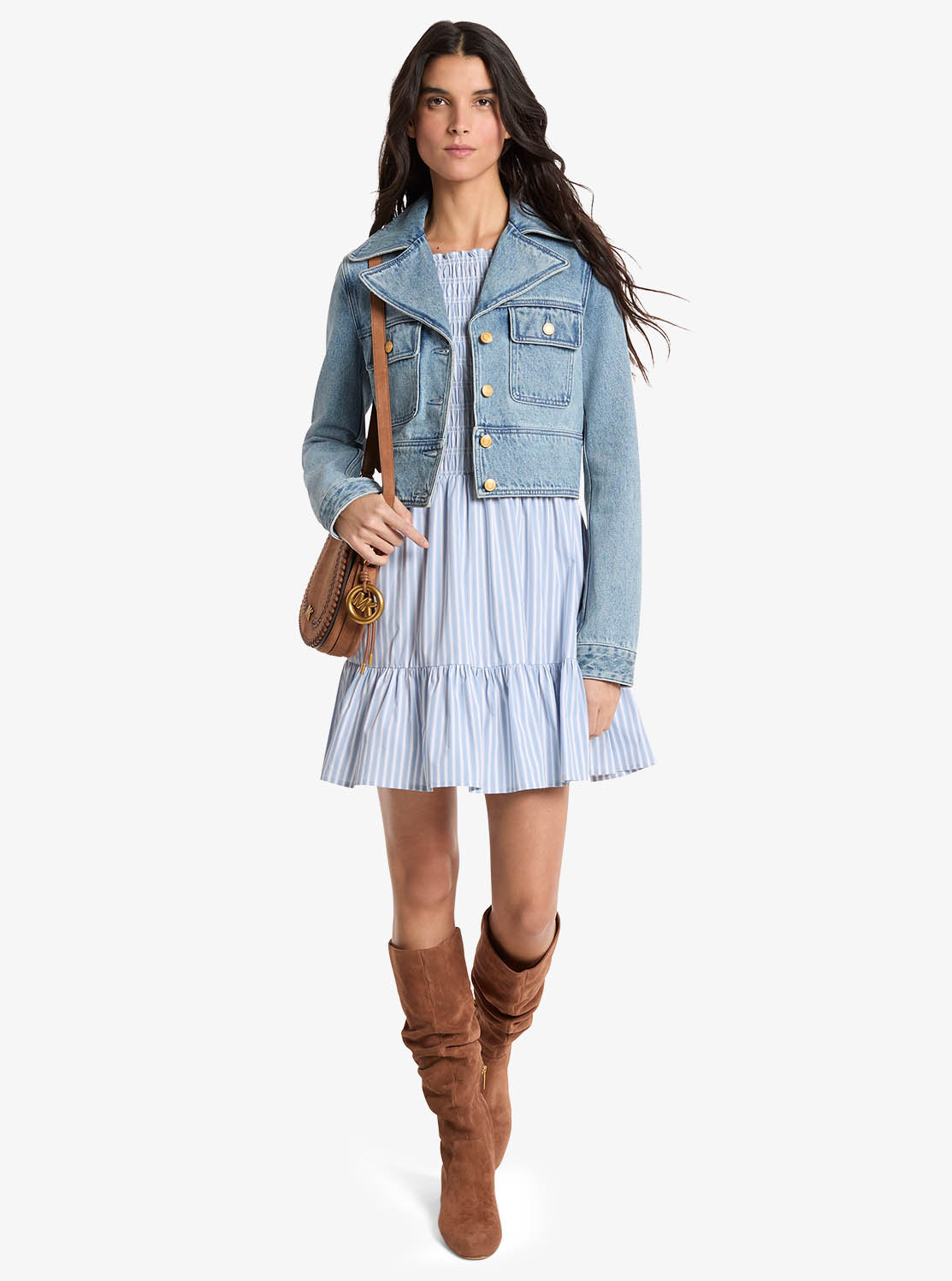 クロップ デニム ジャケット | アウター・ジャケット・ダウン