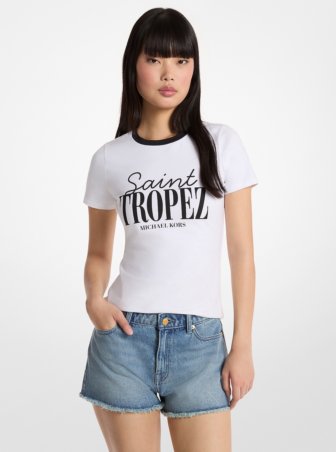 ST. TROPEZ ストレッチ コットン Tシャツ | トップス・シャツ