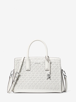 LAILA メタリック サッチェル ミディアム - MKシグネチャー