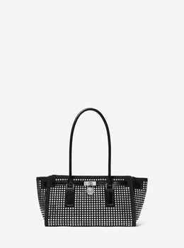 HAMILTON MODERNE スタッズ スエード ショルダートート スモール