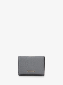 未使用 MICHAEL KORS MKウィメンズ 本革長財布 グレー系 マイケルコース MICHAEL KORS 財布 （グレー系） -waja bazar