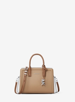 LAILA カラーブロック レザー クロスボディ エクストラスモール