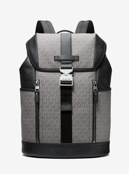 MICHAEL KORS グレー リュック MICHAEL KORS レザーバックパック グレー リュック - メルカリ