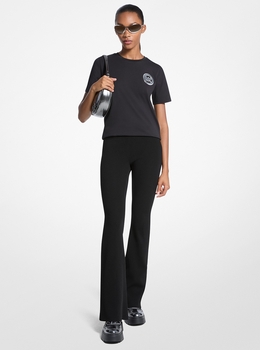 MICHAEL KORS トップス 公式アウトレット】リブ ストレッチ ニット レースアップ ドレス