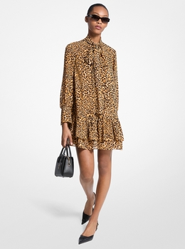 【新品・未使用】MK ドット ジャカード モックネック ドレス　マイケルコース MICHAEL KORS（マイケルコース）の「MKドット ジャカード モック
