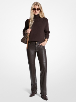 MICHAELKORS ブラウン ウールジャケット ベルト付 ウィメンズアパレルウェア・服 | マイケル・コース(MICHAEL KORS